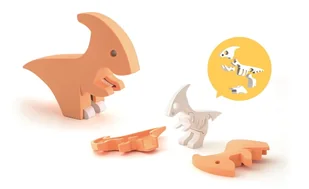 Magnetyczny Składany Parazaurolof z Książeczką - Klocki - miniaturka - grafika 1