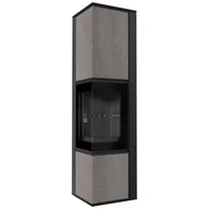 Piece wolnostojące - Piec stalowy koza TORA/L 8 kW fi 150 spiek NATURALI PIETRA DI SAVOIA czarny - miniaturka - grafika 1