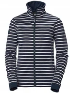 Bluzy damskie - Bluza damska Helly Hansen Crew Fleece Jacket navy stripe - L - miniaturka - grafika 1