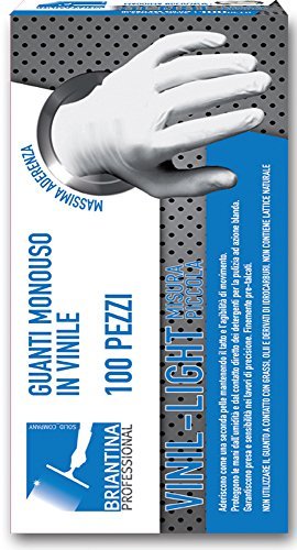 Die briantina gua00444 a rękawiczki winylowe, damskie, 100 sztuk