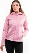 Kurtki i kamizelki sportowe damskie - 4f Kurtka przejściowa softshell z kapturem damska 4F F215 różowa 4FWSS24TSOFF215 56S L - miniaturka - grafika 1