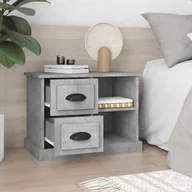 Szafki nocne - vidaXL Szafka nocna, szarość betonu, 60x35,5x45 cm - miniaturka - grafika 1