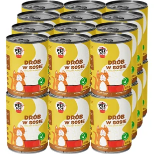 PetPot Karma mokra dla dorosłego kota Drób w sosie 24x415g - Mokra karma dla kotów - miniaturka - grafika 1