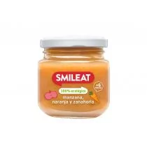 Smileat Deser z ekologicznymi jabłkami, marchewką i pomarańczą po 6 miesiącu 130 g Bio - Desery dla dzieci - miniaturka - grafika 1