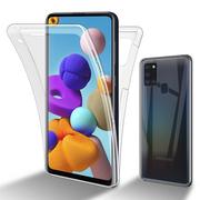 Etui i futerały do telefonów - Pokrowiec Do Samsung Galaxy A21s Etui w PRZEZROCZYSTY 360° Full Body Obudowa Case Cover Ochronny Cadorabo - miniaturka - grafika 1