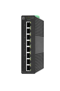 LevelOne IGS-2108 łącza sieciowe Zarządzany L2 Gigabit Ethernet (10/100/1000) Czarny - Pozostałe akcesoria sieciowe - miniaturka - grafika 1
