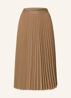 Spódnice - Tommy Hilfiger Plisowana Spódnica beige - miniaturka - grafika 1