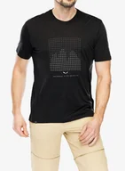 Koszulki i topy damskie - Koszulka z nadrukiem Salewa Eagle Dotted Mtn AM T-Shirt - black out - miniaturka - grafika 1