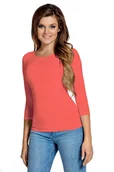 Bluzki damskie - Bluzka damska z rękawem 3/4 MANATI papaya  XXL - miniaturka - grafika 1