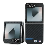 Etui i futerały do telefonów - BMW BMHCZF622NBCK Z Flip6 F741 czarny/black hardcase Carbon Blue Line - miniaturka - grafika 1
