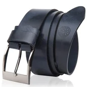 Paski - Pasek skórzany BETLEWSKI LIC40 w pudełku - gnieciony granatowy - miniaturka - grafika 1