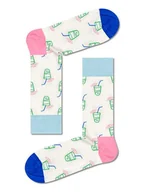 Skarpetki męskie - Happy Socks Skarpety w kolorze białym ze wzorem - miniaturka - grafika 1