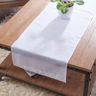Obrusy i serwetki - Dekoria pl pl Bieżnik prostokątny prześwitująca biała 40 × 130 cm Romantica 410-128-77 - miniaturka - grafika 1