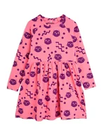 Sukienki i spódniczki dla dziewczynek - MINI RODINI Sukienka codzienna Squiggly Cats 2515010628 Różowy Regular Fit - miniaturka - grafika 1