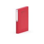Segregatory - ORPLAST Plastikowy segregator na dokumenty A4 MOXOM NewBINDER 35mm czerwony 6081-uniw - miniaturka - grafika 1
