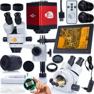 Mikroskopy i lupy - Mikroskop Rosfix ZESTAW MIKROSKOP OPTYCZNY MERCURY 270x KAMERA HDMI FHD UCHWYT WYŚWIETLACZ - miniaturka - grafika 1