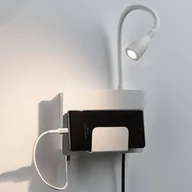 Lampy ścienne - Paulmann Halina kinkiet LED USB, elastyczny biały - miniaturka - grafika 1