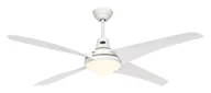 Wentylatory sufitowe - Wentylator sufitowy z oświetleniem i pilotem Mirage 142 cm Biały / White - miniaturka - grafika 1