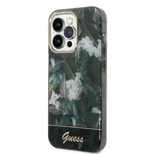 Guess Etui GUHCP14XHGJGHA do Apple iPhone 14 Pro Max 6,7" zielony/green hardcase Jungle Collection - Etui i futerały do telefonów - miniaturka - grafika 5