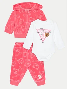 Guess Komplet body i spodnie H4BW05 KAVN4 Różowy Regular Fit - Komplety dla niemowląt - miniaturka - grafika 1