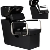 Myjki fryzjerskie - Myjnia myjka fryzjerska barberska do salonu fryzjerskiego barberskiego ruchoma misa ceramiczna armatura bateria słuchawka - miniaturka - grafika 1