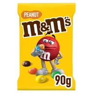 Cukierki - Mars Orzeszki ziemne M&M's Peanut oblane czekoladą w kolorowych skorupkach 90 g - miniaturka - grafika 1