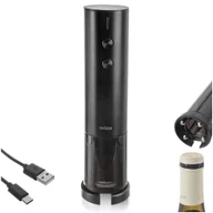 Korkociągi i otwieracze - Korkociąg do wina elektryczny z ładowarką otwieracz 19.5cm ORION 140881 - miniaturka - grafika 1