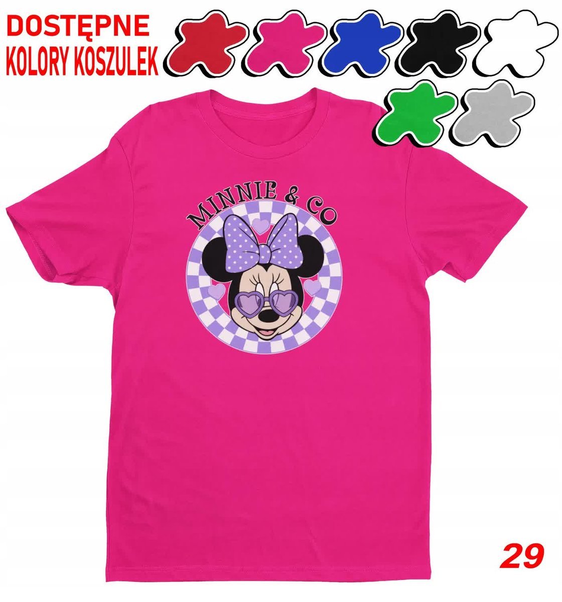 Dziecięca Koszulka Z Nadrukiem Duży Wybór Myszka Miki Różne -L 146-152
