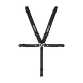 Pasy bezpieczeństwa - Pasy bezpieczeństwa Sparco 5 - punktowe CLUB H-4R czarne - miniaturka - grafika 1