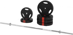 Sztanga 60 kg: gryf prosty + obciążenia bitumiczne TZ-100060-B60 - Sztangi - miniaturka - grafika 1
