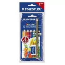 Staedtler Kredki ołówkowe 12 kolorów Noris Club + gumka ołówek - Przybory szkolne - miniaturka - grafika 1