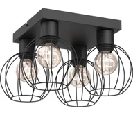 Lampy sufitowe - Oświetlenie punktowe LAPS 4xE27/15W/230W czarny - miniaturka - grafika 1