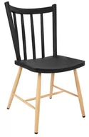 Krzesła - King Home Krzesło MILA czarne z tworzywa KH010100238 - miniaturka - grafika 1