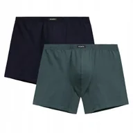 Majtki męskie - BOKSERKI MĘSKIE bawełniane długie 2-pack 2MH-173 wygodne Atlantic *M - miniaturka - grafika 1