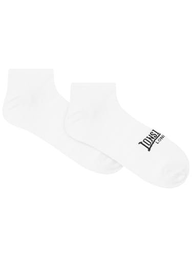 Lonsdale Skarpety do sneakersów, uniseks, 6 sztuk, HAYLES, biały/czarny, 39-42