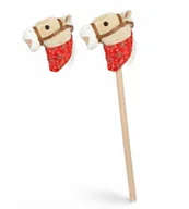 Maskotki i pluszaki - KONIK NA KIJU PLUSZOWY DŹWIĘK RŻENIA I GALOPU DLA DZIECI 3+ HOBBY HORSE - miniaturka - grafika 1