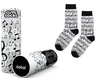 Skarpetki męskie - Skarpetki Bawełniane Z Nutami - miniaturka - grafika 1