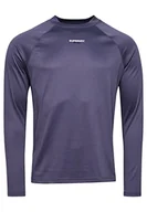 Koszulki męskie - Superdry Train Mock Neck Top Koszulka męska, Folkstone szary, XXL - miniaturka - grafika 1
