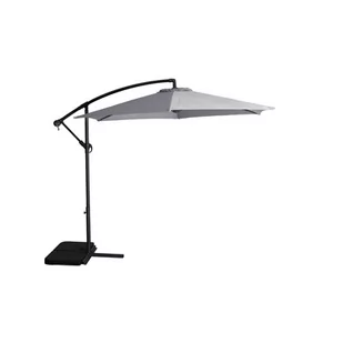 Parasol boczny 300 cm stal/poly szary - Parasole ogrodowe - miniaturka - grafika 1
