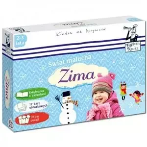 Kapitan Nauka. Świat malucha Zima 2-3 lata (Książeczka + karty obrazkowe + puzzle) - Gry karciane - miniaturka - grafika 1