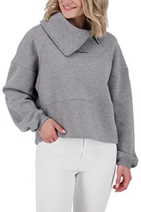 Alife and Kickin LiaAK A bluza damska sweter ze stójką sweter XS-XXL, Steal Melange, M, Steal Melange - Swetry damskie - miniaturka - grafika 1