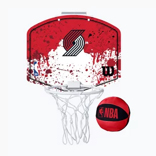 Zestaw do mini-koszykówki Wilson NBA Team Mini Hoop Portland Trail Blazers - Koszykówka - miniaturka - grafika 1
