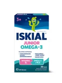 Suplementy naturalne - Iskial Junior Omega-3 Smak truskawkowy Żelki - miniaturka - grafika 1