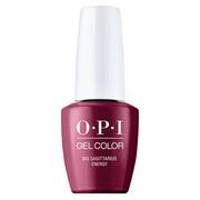 Lakiery hybrydowe - OPI Gel Color Zodiac, bordowa perła, Sagittarius Energy, hybrydowy lakier do paznokci, 15ml - miniaturka - grafika 1