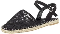 Espadryle damskie - VERO MODA Damskie espadryle Vmlace, czarny - czarny Black - 36 EU - miniaturka - grafika 1