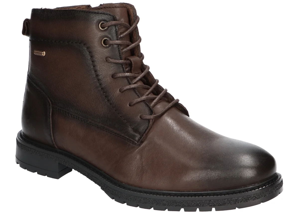 AMERICAN CLUB CY203 SOLIDNE MODNE TRZEWIKI BUTY ZIMOWE SKÓRZANE MĘSKIE Z SUWAKIEM CO 42