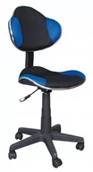 Krzesła obrotowe dla dzieci - Signal Fotel obrotowy Q-G2 czarny /niebieski - miniaturka - grafika 1