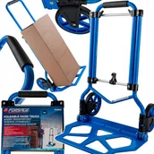 Wózki magazynowe - Wózek narzędziowy Forsage Wózek składany platformowy z teleskopową rączką - nośność: 80kg - miniaturka - grafika 1