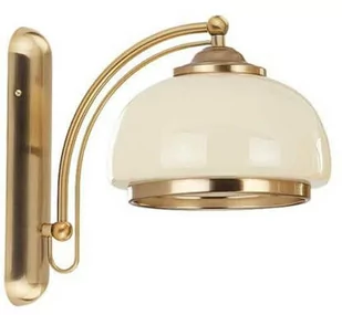 Lampa ścienna kinkiet klasyczny LORD E27 szer. 30cm ecru złoty - Lampy ścienne - miniaturka - grafika 1