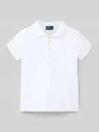 Koszulki dla dziewczynek - Koszulka polo o kroju regular fit z wyhaftowanym logo - miniaturka - grafika 1